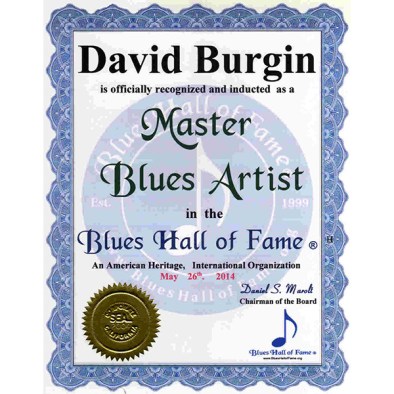 David Burgin Master Blues Artist